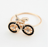Anel Bike Dourada