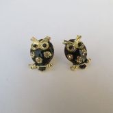 Brinco corujinhas com strass